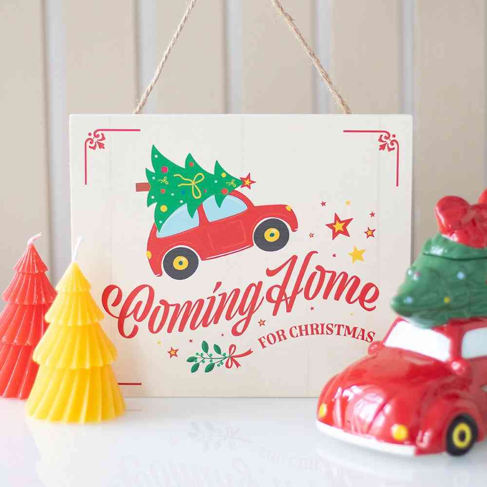 Something Different - Coming Home for Christmas Decoratief bord - Multicolours